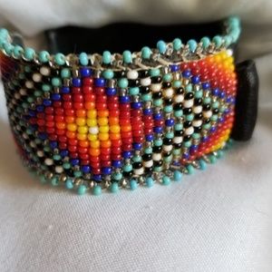 New Beaded Native American crafted men's watchband